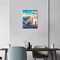 Paint by Numbers, Santorini Greece Landscape Paint by Number for Adults, Paint by Number Kits on Canvas Drawing Paintwork, Easy Paint by Numbers for Art Crafts
